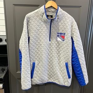 NHL New York Rangers Quilted Sweater 1/4 Zip